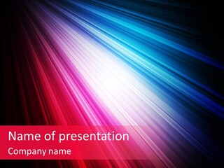 Surface Cyan Stripe PowerPoint Template