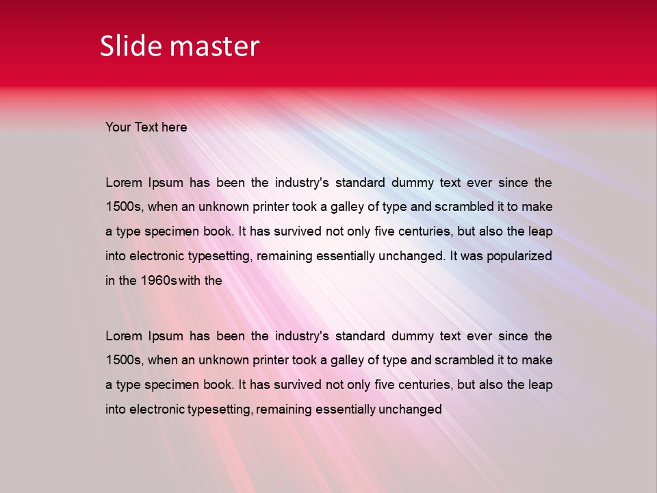 Surface Cyan Stripe PowerPoint Template