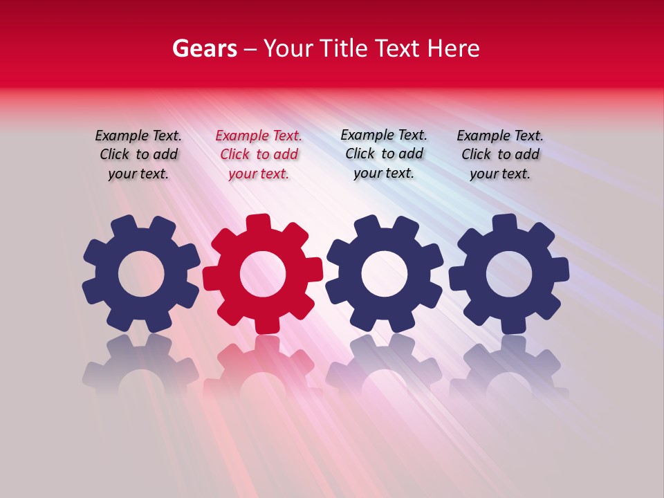 Surface Cyan Stripe PowerPoint Template