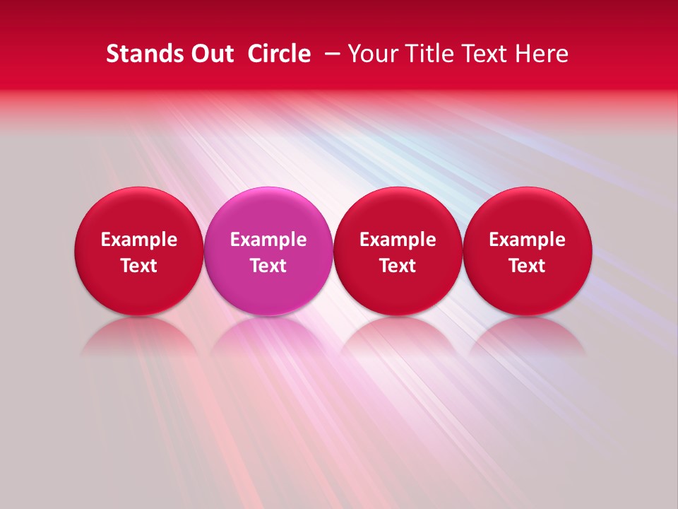 Surface Cyan Stripe PowerPoint Template