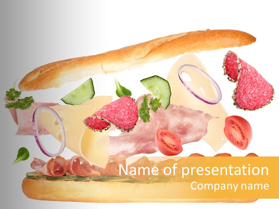 Cucumber Bread Gourmet PowerPoint Template