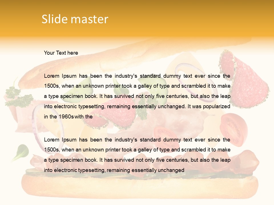 Cucumber Bread Gourmet PowerPoint Template