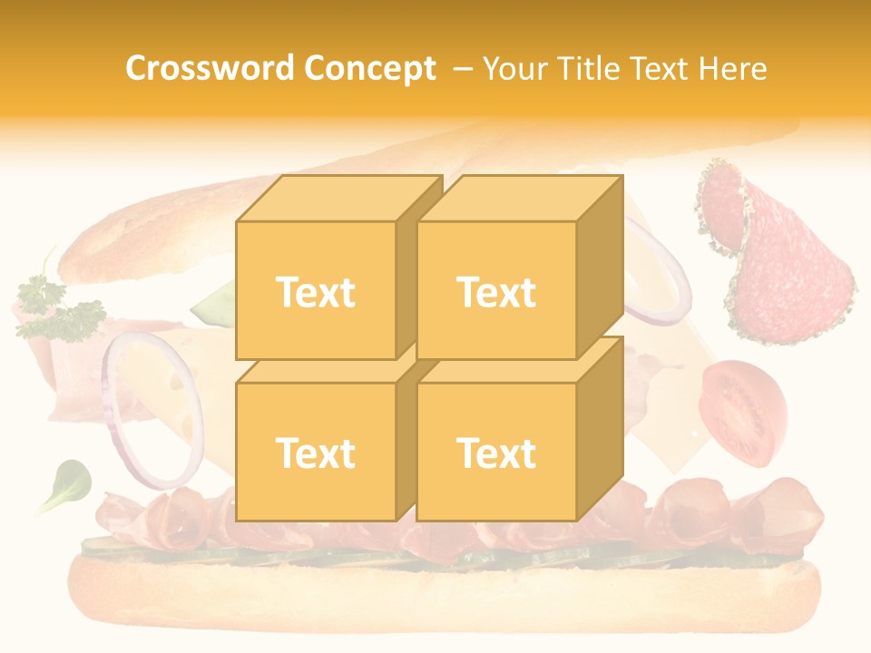 Cucumber Bread Gourmet PowerPoint Template