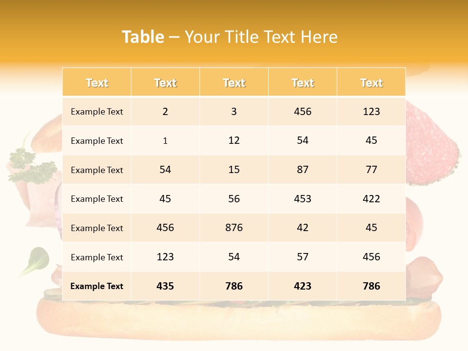 Cucumber Bread Gourmet PowerPoint Template