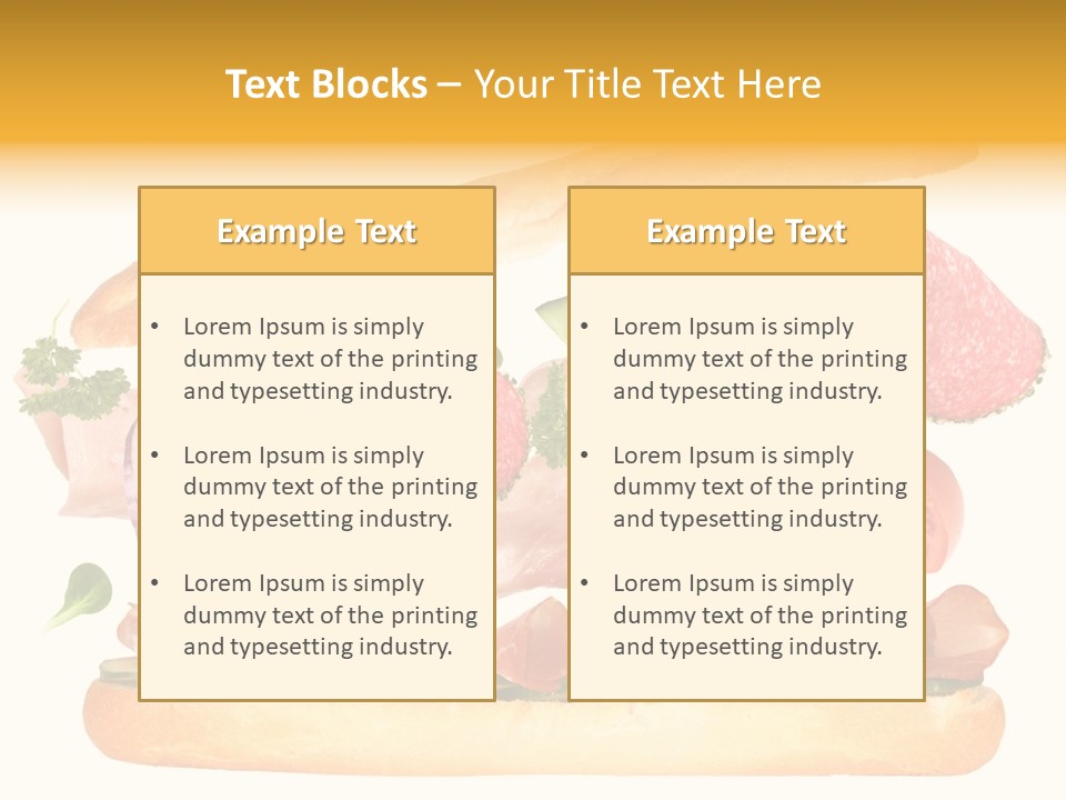 Cucumber Bread Gourmet PowerPoint Template