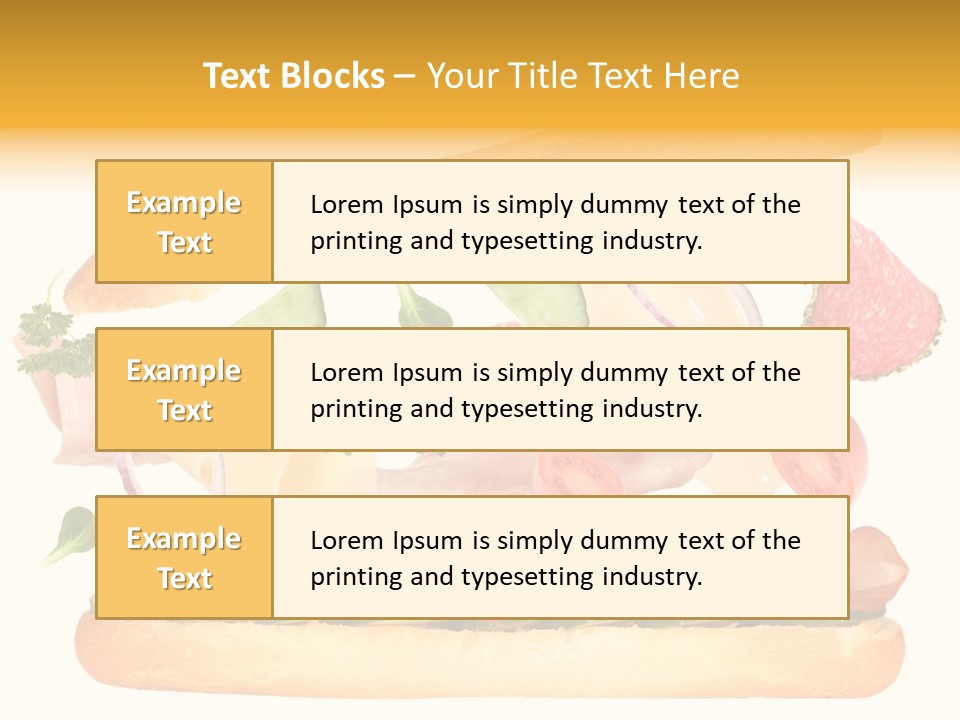 Cucumber Bread Gourmet PowerPoint Template