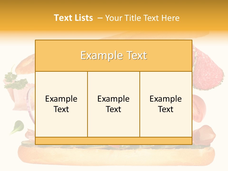 Cucumber Bread Gourmet PowerPoint Template