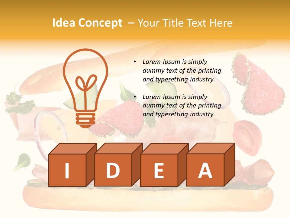 Cucumber Bread Gourmet PowerPoint Template