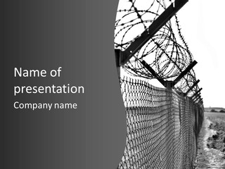 Human Wire Spiral PowerPoint Template