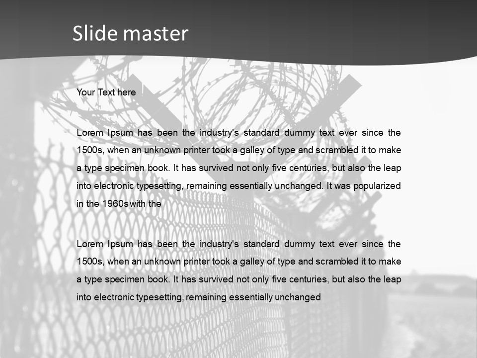 Human Wire Spiral PowerPoint Template