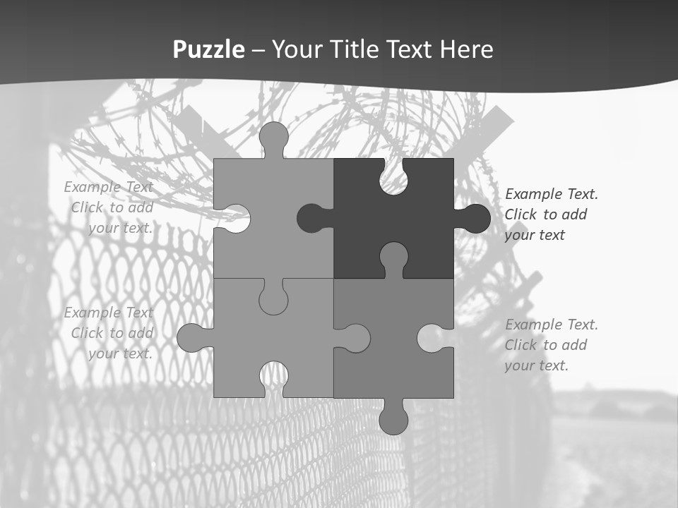 Human Wire Spiral PowerPoint Template