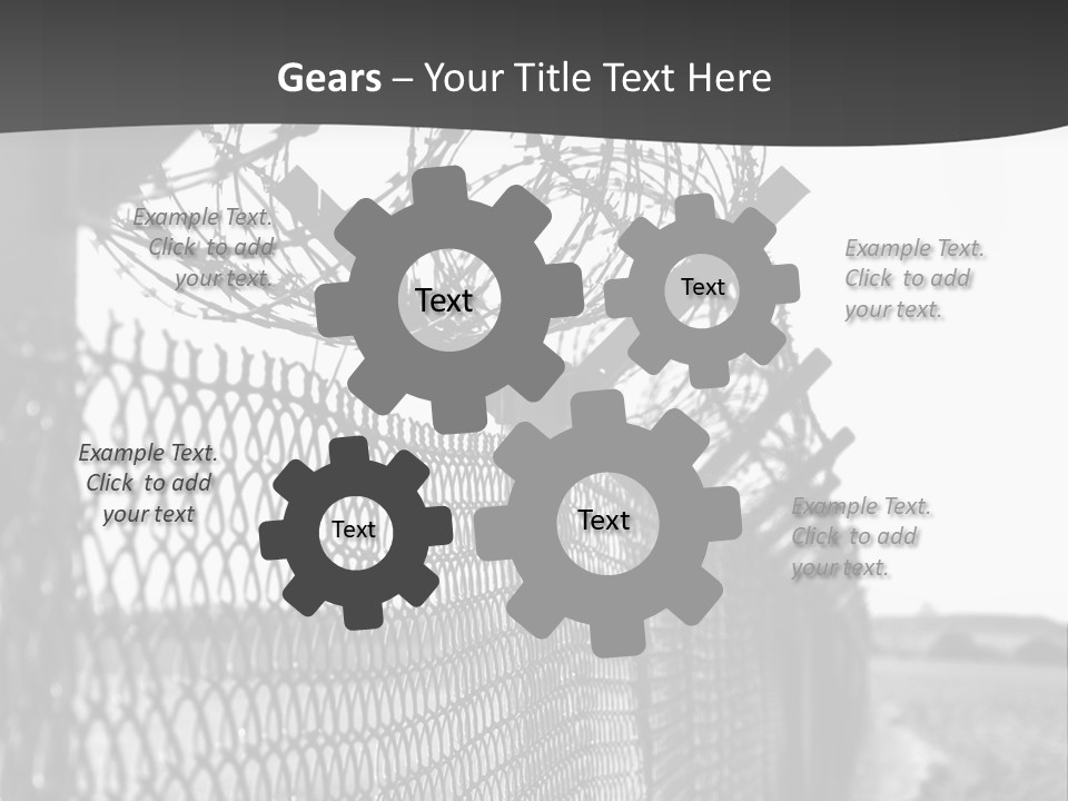 Human Wire Spiral PowerPoint Template