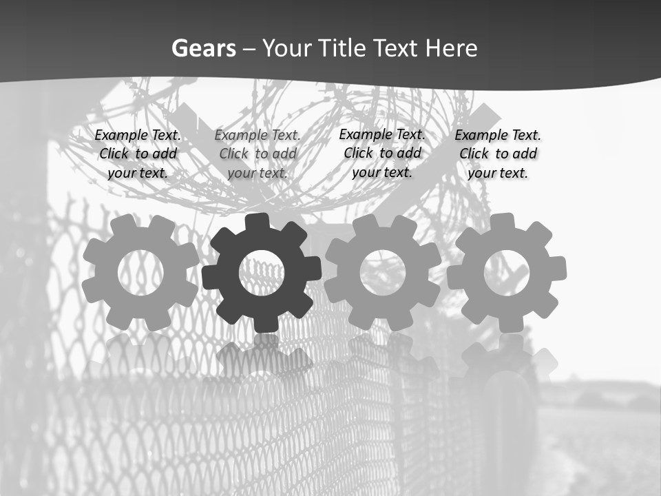 Human Wire Spiral PowerPoint Template