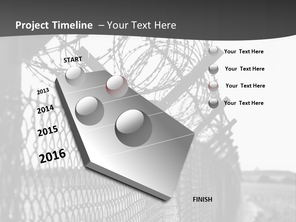 Human Wire Spiral PowerPoint Template