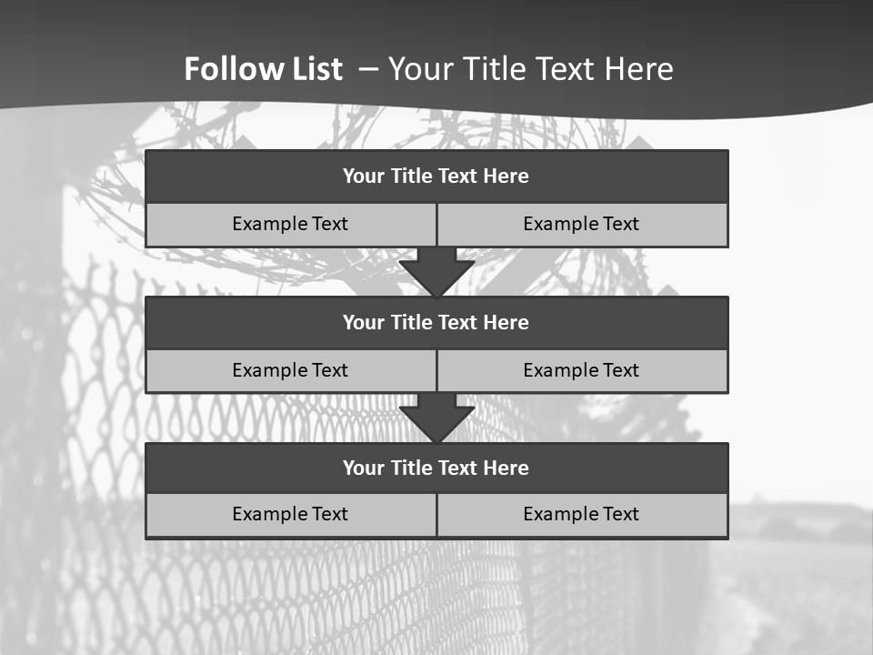 Human Wire Spiral PowerPoint Template