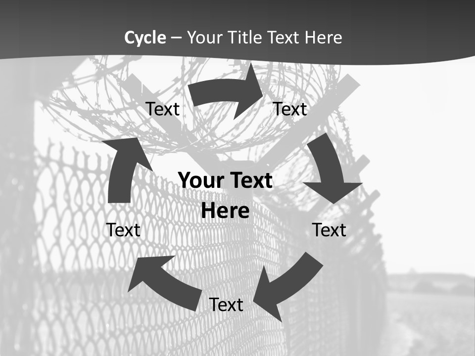 Human Wire Spiral PowerPoint Template