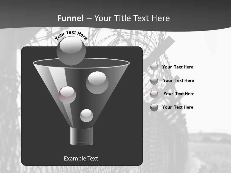 Human Wire Spiral PowerPoint Template
