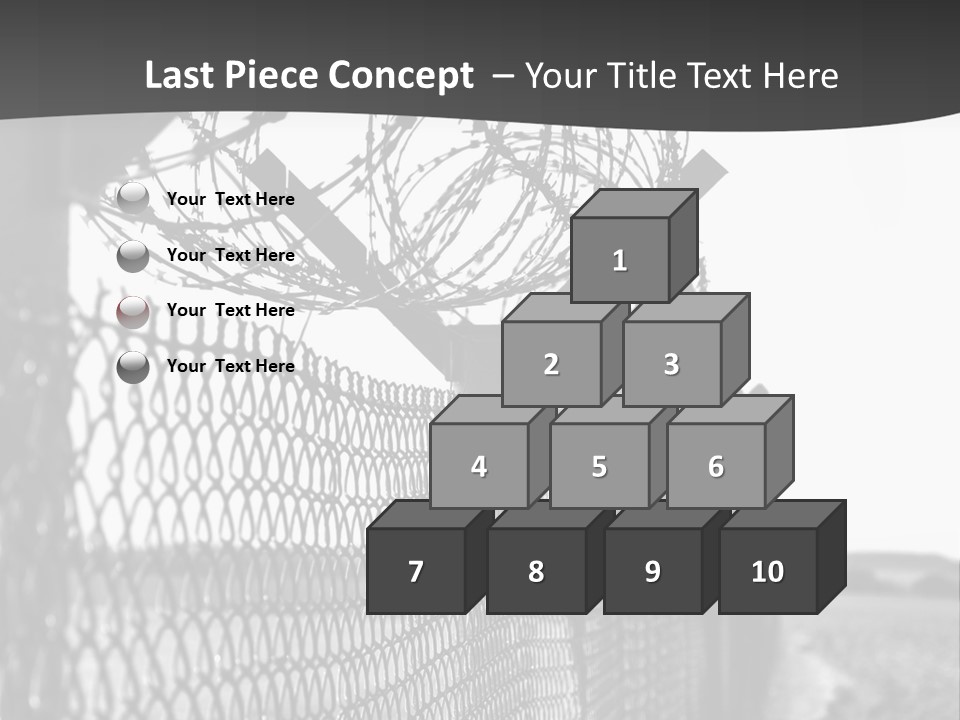 Human Wire Spiral PowerPoint Template