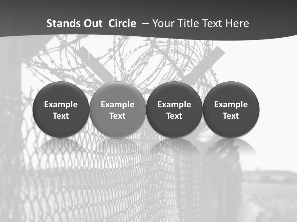 Human Wire Spiral PowerPoint Template