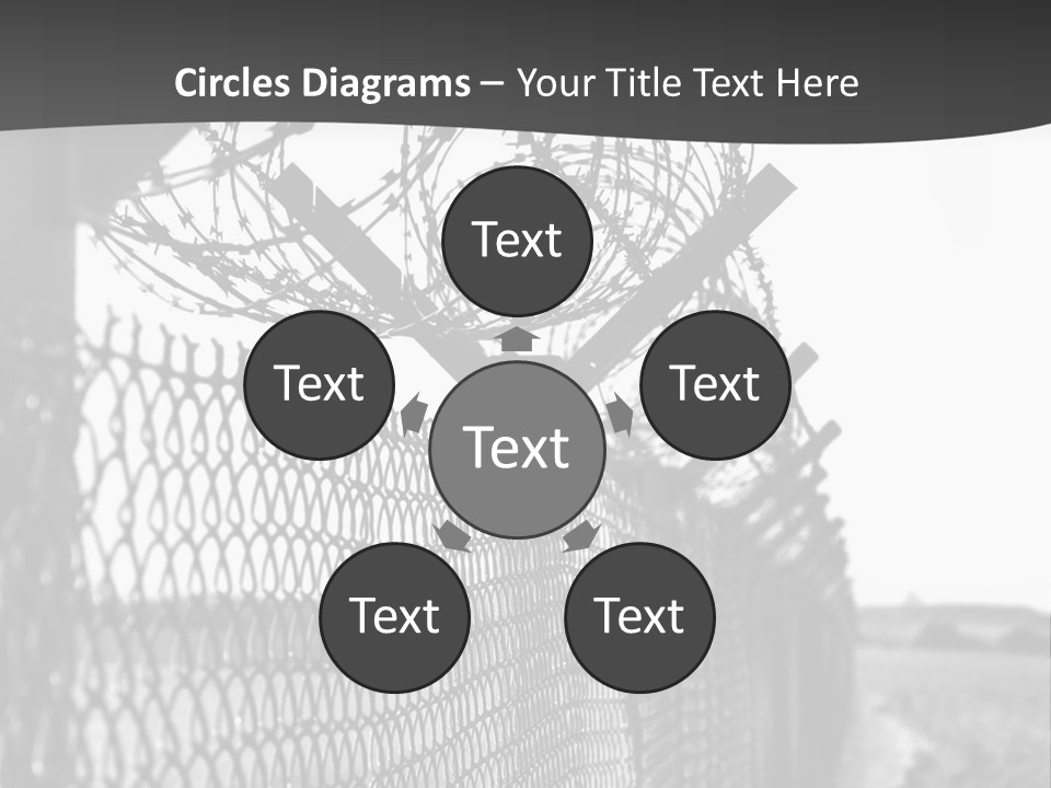 Human Wire Spiral PowerPoint Template