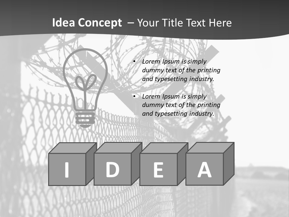 Human Wire Spiral PowerPoint Template