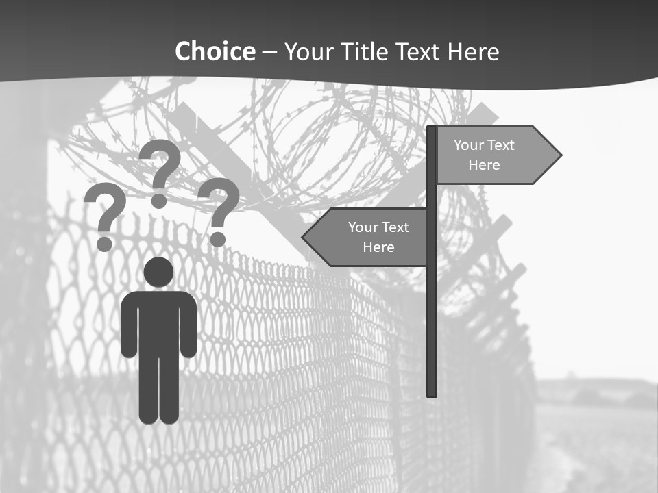 Human Wire Spiral PowerPoint Template