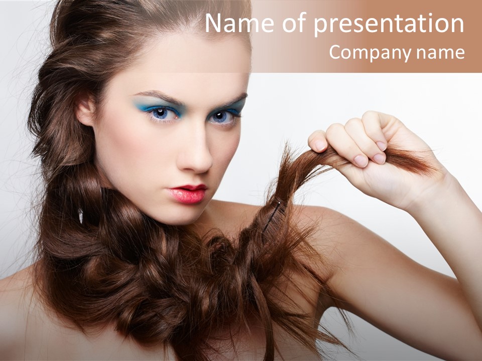 Young Blue Skincare PowerPoint Template