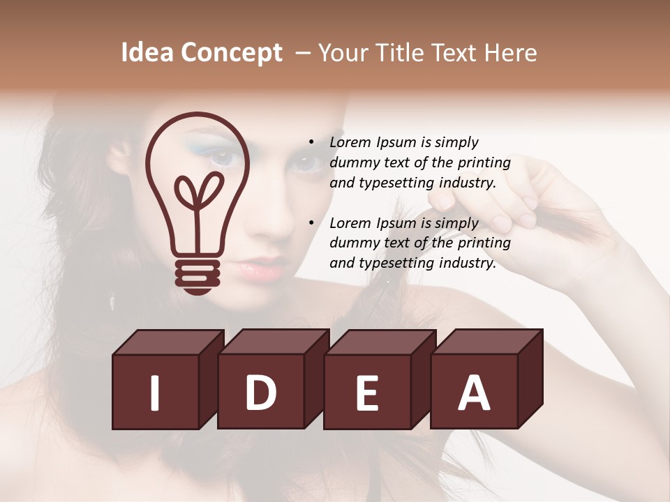 Young Blue Skincare PowerPoint Template