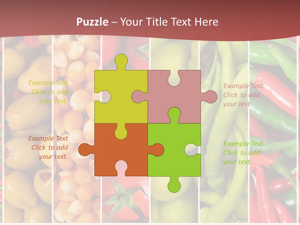 Cob Strawberries Pepper PowerPoint Template