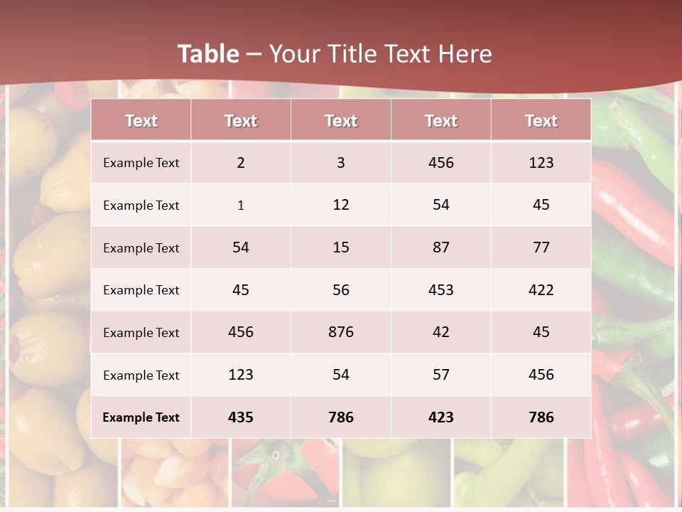 Cob Strawberries Pepper PowerPoint Template