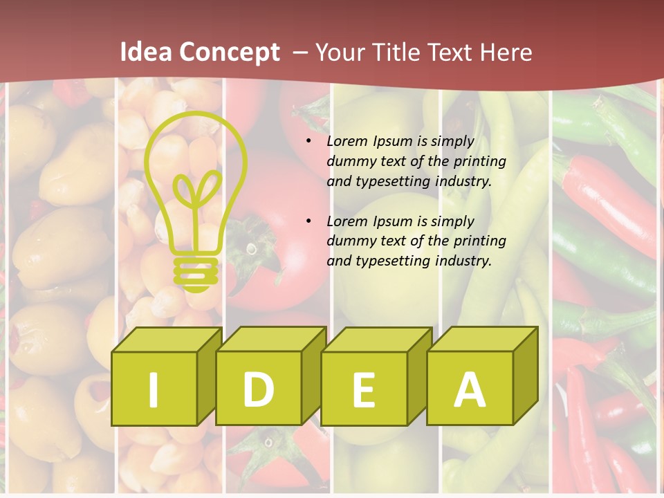 Cob Strawberries Pepper PowerPoint Template