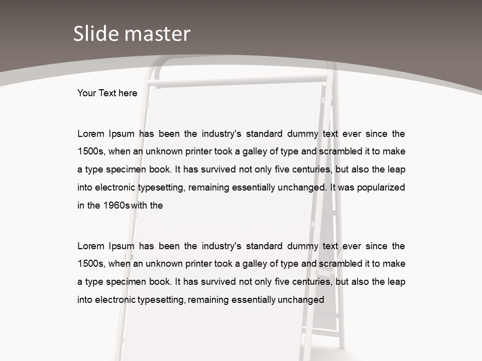 Stand Empty Big PowerPoint Template