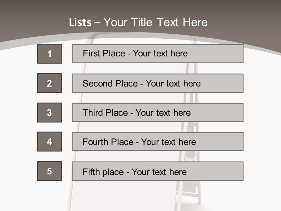 Stand Empty Big PowerPoint Template