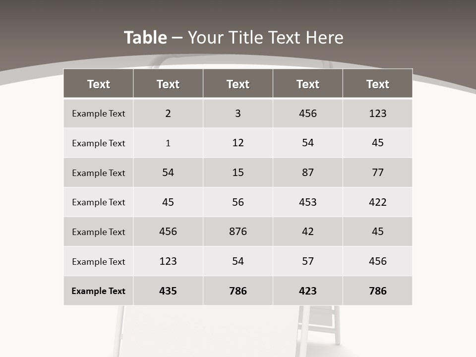 Stand Empty Big PowerPoint Template
