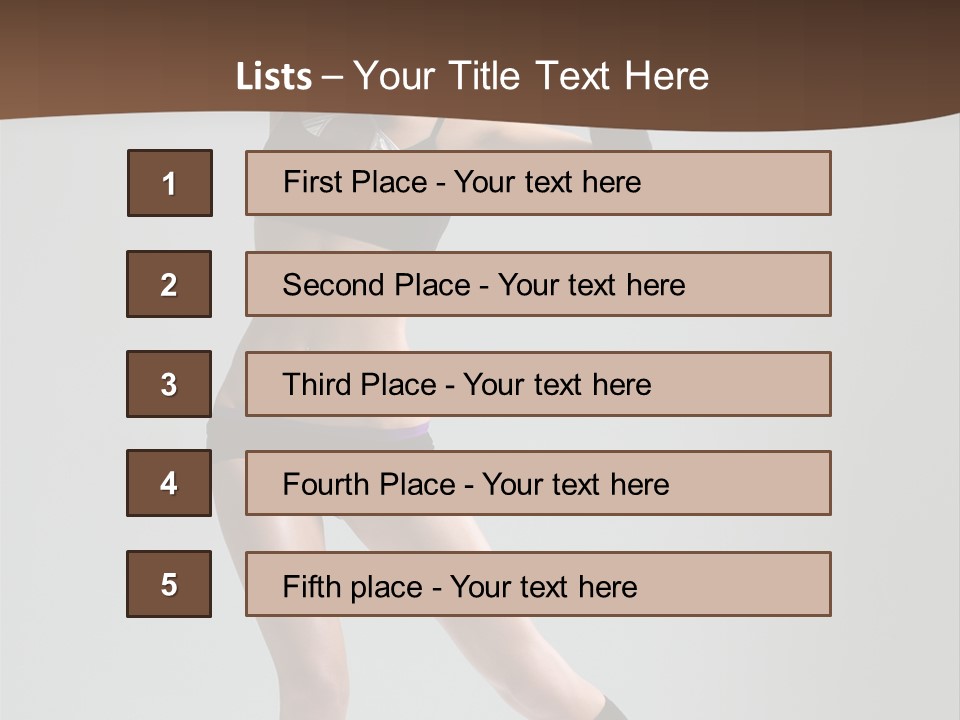 Action Lifestyle Gym PowerPoint Template