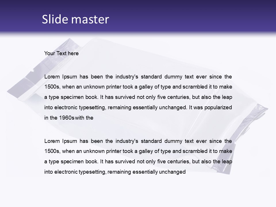 Desert Liquid Isolated PowerPoint Template