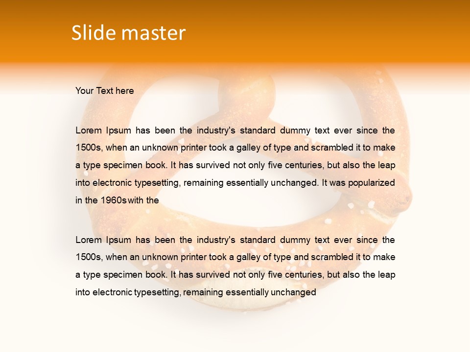 Unhealthy Bread Breakfast PowerPoint Template