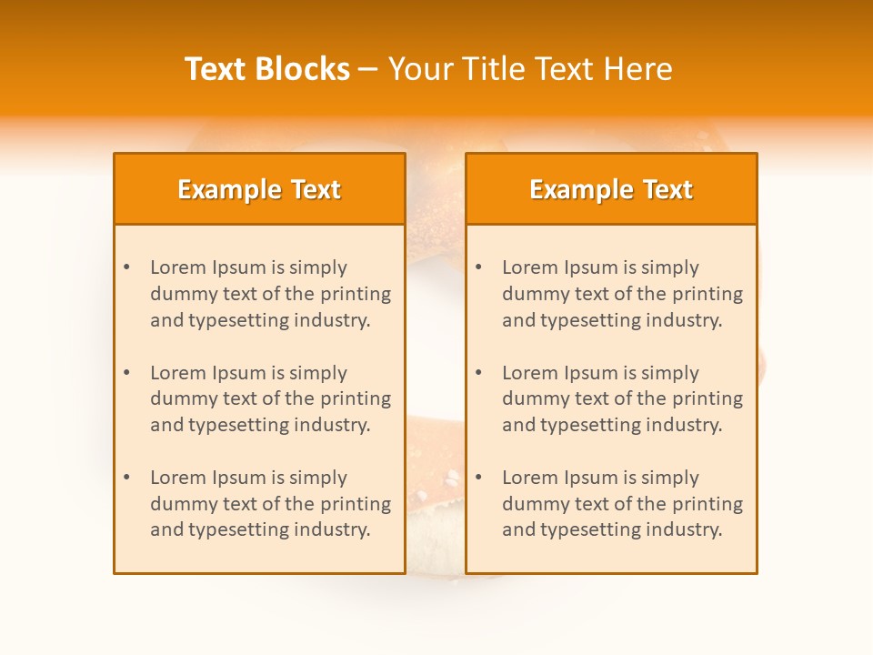 Unhealthy Bread Breakfast PowerPoint Template