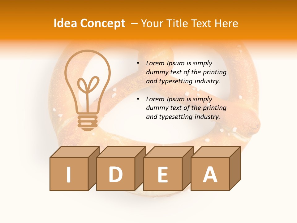 Unhealthy Bread Breakfast PowerPoint Template