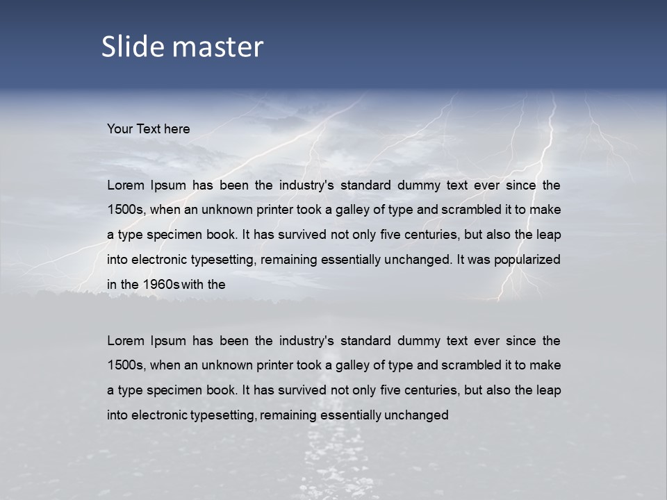 Photography Scenery Ominous PowerPoint Template