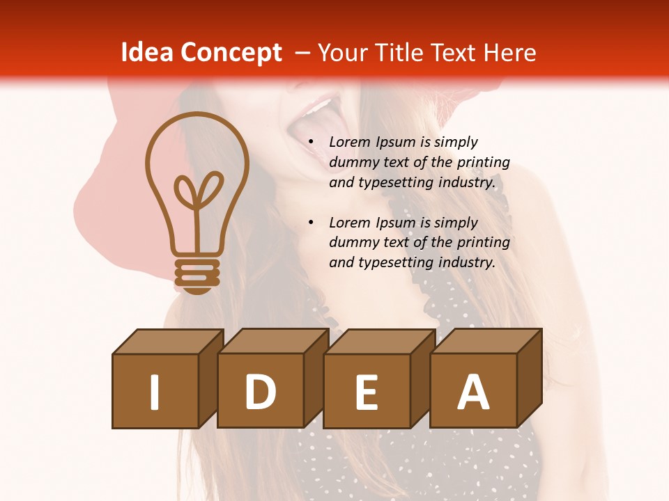 Portrait Person Closeup PowerPoint Template