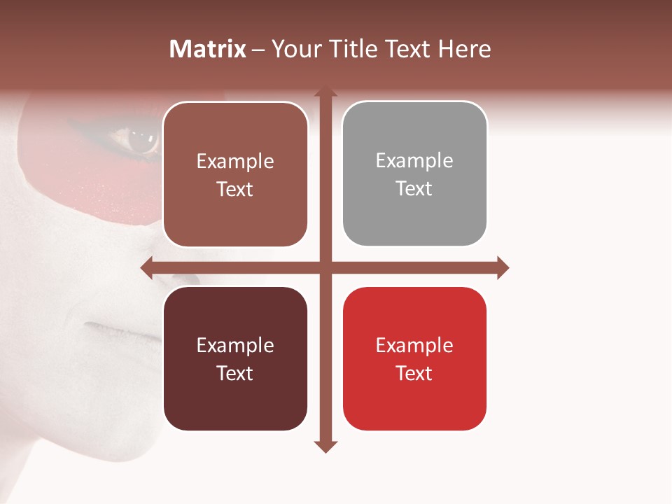 Girl Flag Female PowerPoint Template