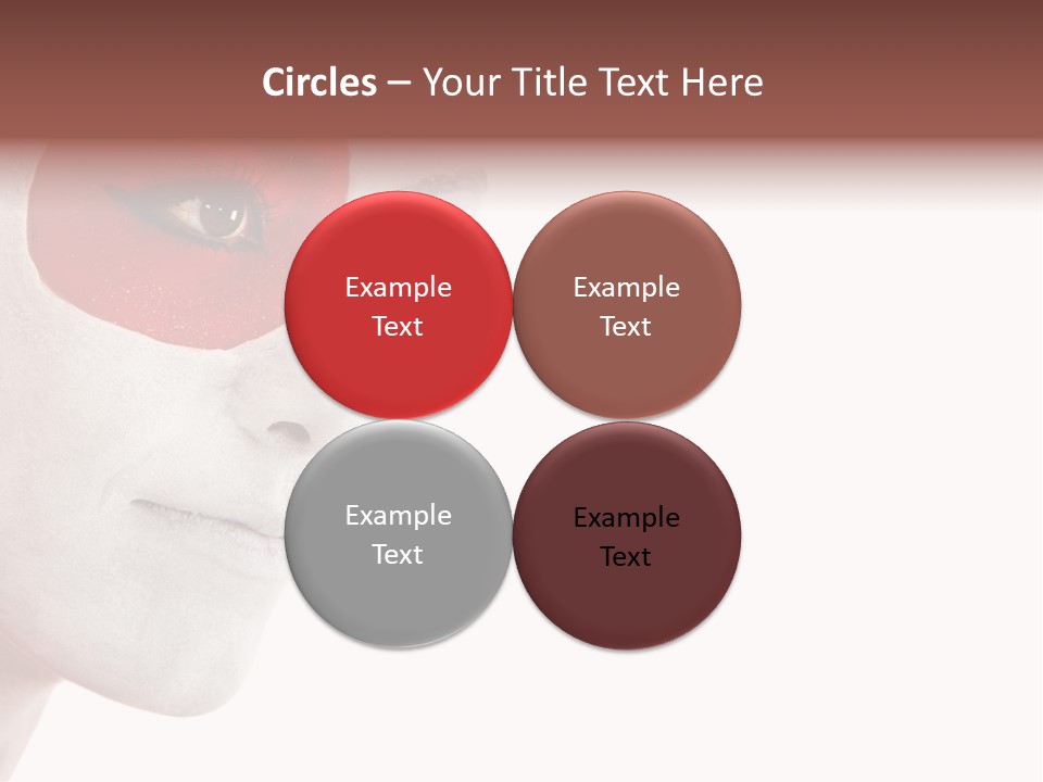 Girl Flag Female PowerPoint Template