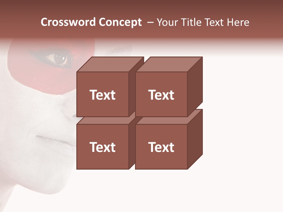 Girl Flag Female PowerPoint Template