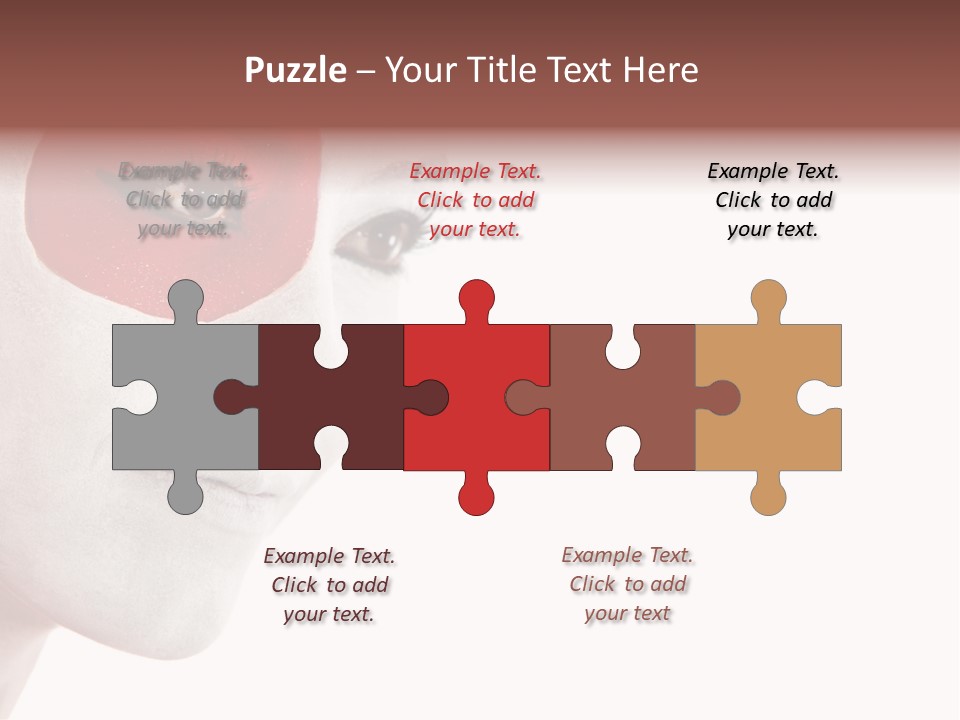 Girl Flag Female PowerPoint Template