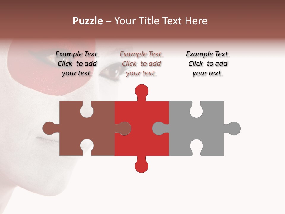 Girl Flag Female PowerPoint Template