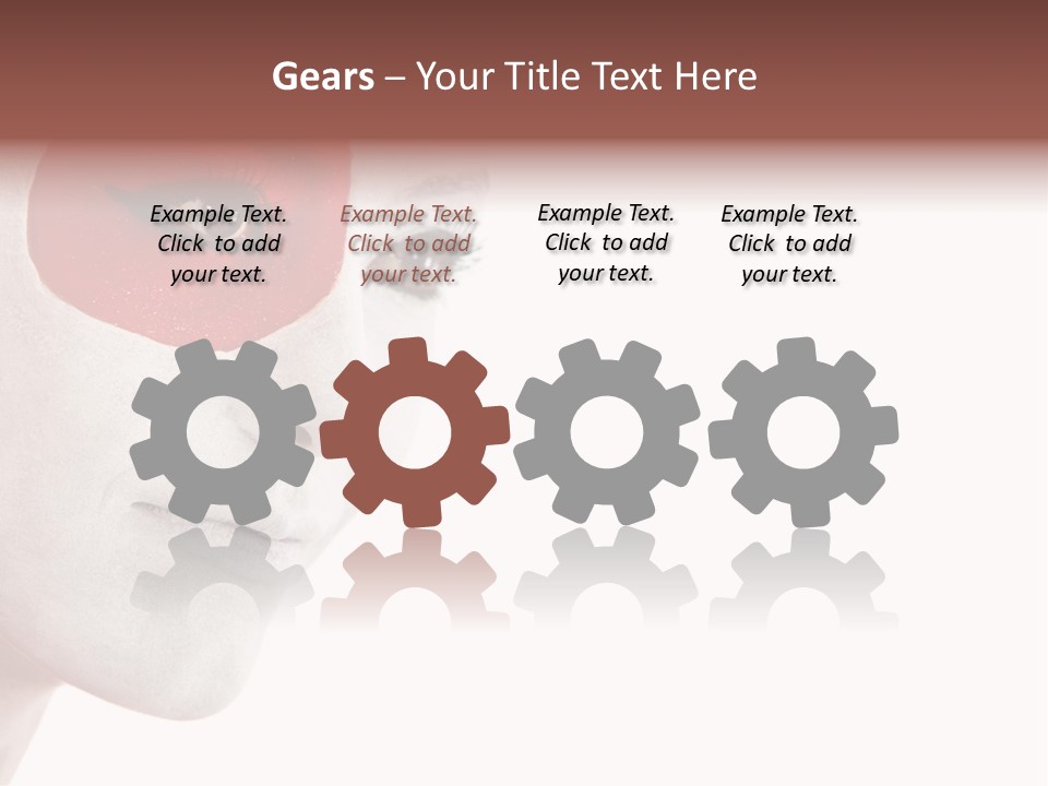 Girl Flag Female PowerPoint Template