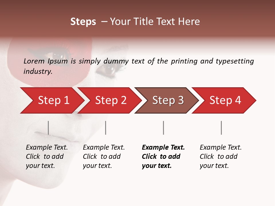 Girl Flag Female PowerPoint Template