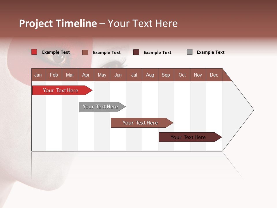 Girl Flag Female PowerPoint Template