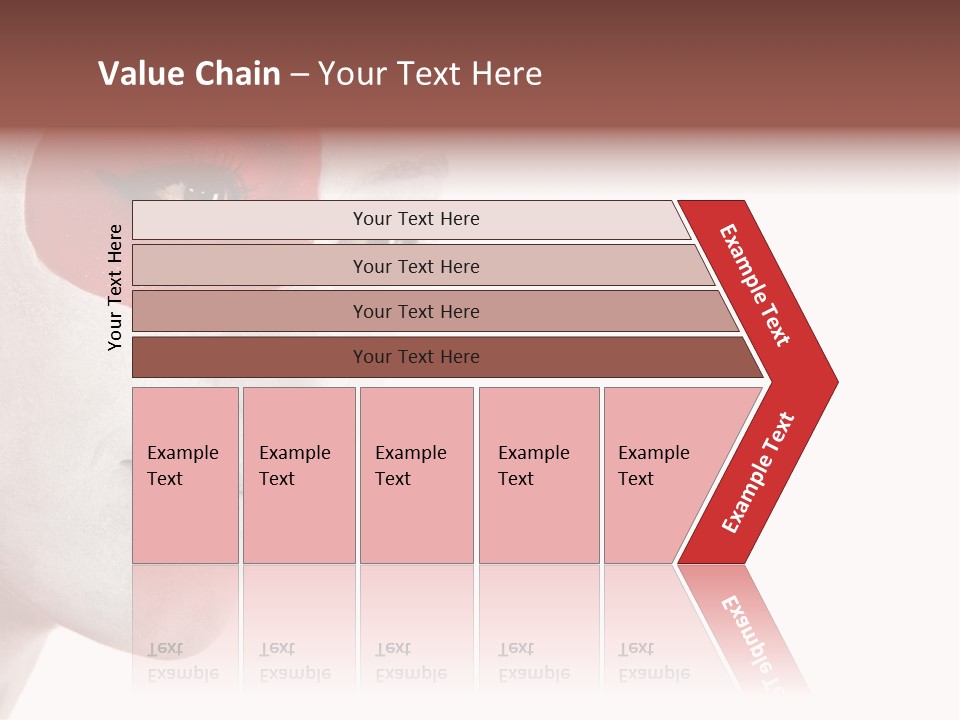 Girl Flag Female PowerPoint Template